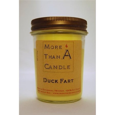MORE THAN A CANDLE More Than A Candle DKF8J 8 oz Jelly Jar Soy Candle; Duck Farts DKF8J